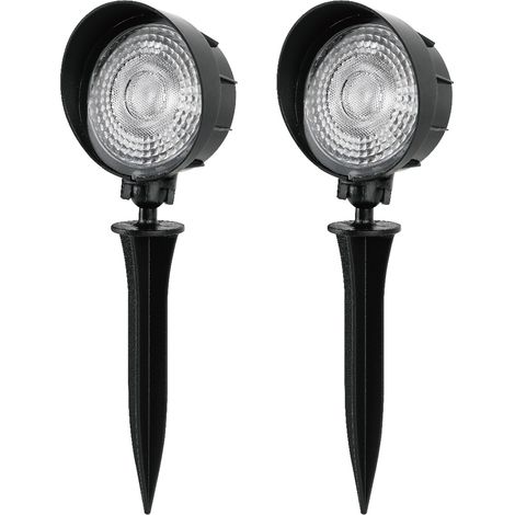 Lot de 2 Spots LED extérieur à piquer Spot de jardin blanc neutre IP65 lumière de jardin (1/4)