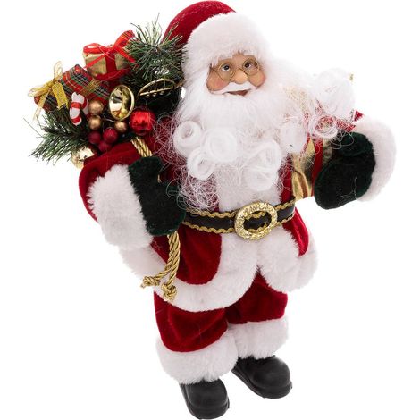 Babbo natale di velluto rosso 30 cm - Feeric lights & christmas (1/2)