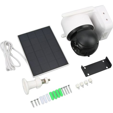 Caméra de sécurité extérieure solaire 1080P HD avec détection de mouvement WiFi sans fil 2,4 GHz (1/5)