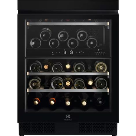 Electrolux EWUD040B8B Serie 800 Cantinetta Vino da incasso 40 bottiglie 2 zone temperatura Classe G 38 dB (82x60x58 cm) colore Nero (1/5)