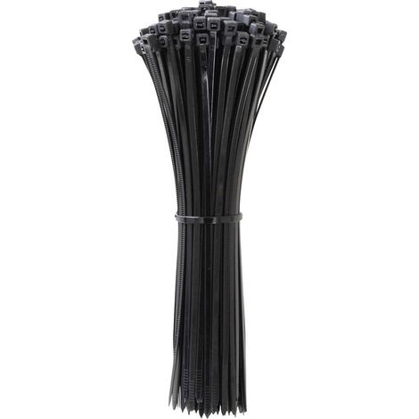 Quadrios 24CA362 24CA362 Serre-câble 400 mm 3.6 mm noir stabilisé aux UV 100 pc(s) Y857233