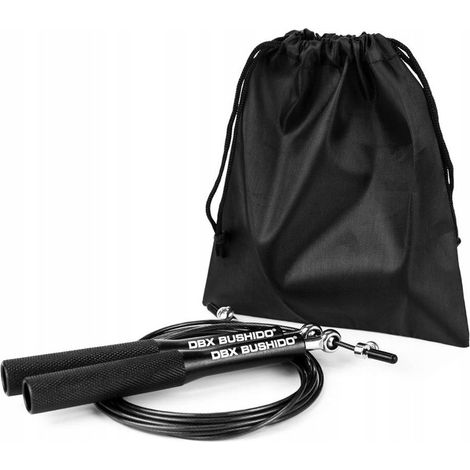 Professionelles Box-Springseil FAST Stahlseil Schwarz 3M DBX BUSHIDO