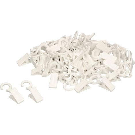 KOTARBAU Lot de 100 clips pour rideaux - Couleur : blanc (1/5)