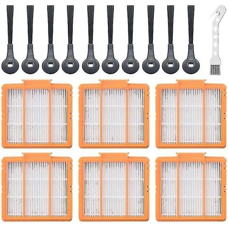 AMXCNOY Ersatz-Seitenbürstenfilter-Zubehör, 17-teilig, für Saugroboter Av2501ae Ai, Rv2502ae Ai, Av2501s Ai (1/3)