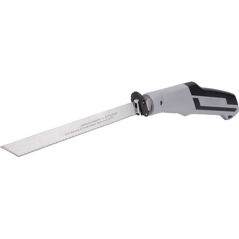 Ensemble de scies à main compactes, autobloquantes, ondulées et flexibles pour bois, métal, plaques de plâtre et plastique, avec lames de scie à changement rapide. (1/5)