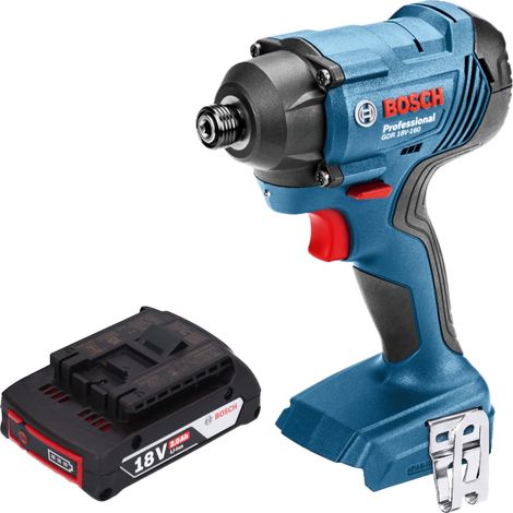 Bosch GDR 18V-160 Avvitatore a impulsi professionale a batteria 18 V 160 Nm 1/4" + 1x batteria ricaricabile 2,0 Ah - senza caricatore