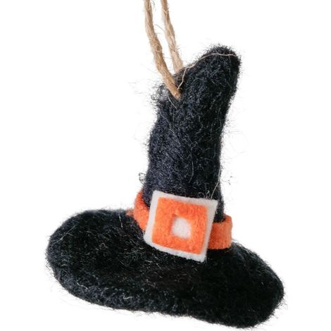 Hängefigur Hut orang. Schnalle Ø 4,5 cm H: 5 cm
