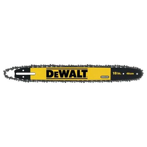 DEWALT Flexvolt Schwert mit Sägekette, 46cm, für Akku-Kettensäge 3/8 Zoll DT20661-QZ