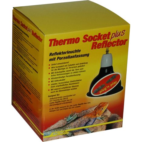 Lucky Reptile - Thermo Socket plus Reflector mit Steckverbinder - klein