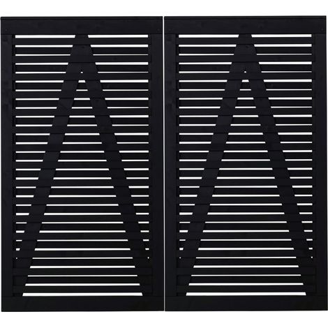 Plus Doppeltor Osaka 200 x 180cm RAL 9005 Schwarz