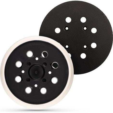 2 Stück 125 mm Professional Schleifteller mit Hook und Loop 8 Löcher Schleifplatte Kompatibel mit Bosch PEX 300 AE und PEX 400 AE Exzentrischer Schleifmaschine