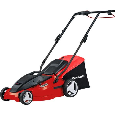 Einhell Tagliaerba elettrico GC-EM 1500/36 (motore di potenza di carbonio 1500 W, larghezza di taglio 36 cm, scatola collettore 38 l, per superfici di prato 600 m², altezza di taglio 25-65 mm) (1/5)