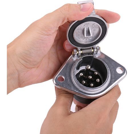 Universelle 7-polige 24-V-Anhängersteckdose mit Stecker und 7-poligem Adapter