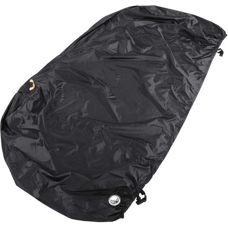 Housse de transport pour vélo 1 pièce, 200 x 110 cm, tissu noir résistant à l'oxyde, protection anti-vol, usage extérieur (1/5)