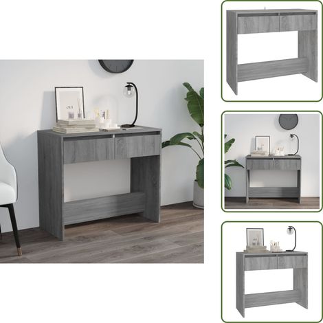 Konsolentisch Grau Sonoma 89x41x76,5 cm Holzwerkstoff - Konsolentisch - Wohnzimmermöbel - Sideboard - Flurtisch - Grau (1/5)