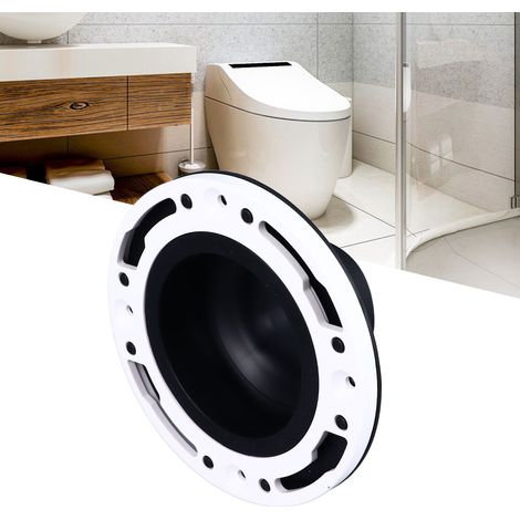 Bride de toilette, joint d'étanchéité pour siège de toilette, joint d'étanchéité en silicone pour toilette intelligente (noir) (1/5)