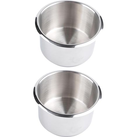 2pièces Porte-gobelet Inoxydable pour RV Et Bateau Support Recessé pour Boissons Accessoire Pratique