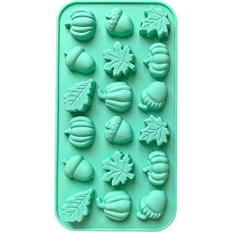Moules À Bougies D'automne - 18 Cavités Pour Fondant Antiadhésif, Facile À Démouler En Forme De Citrouille, Et Feuille D'érable  Moule En Silicone Pour Savon, Bougies, Chocolat, Décorations D'automn (1/5)