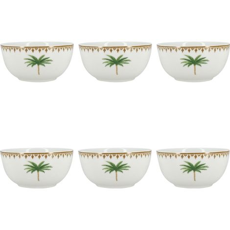 Lot de 6 bols 45cl en porcelaine, ATLAS (1/2)