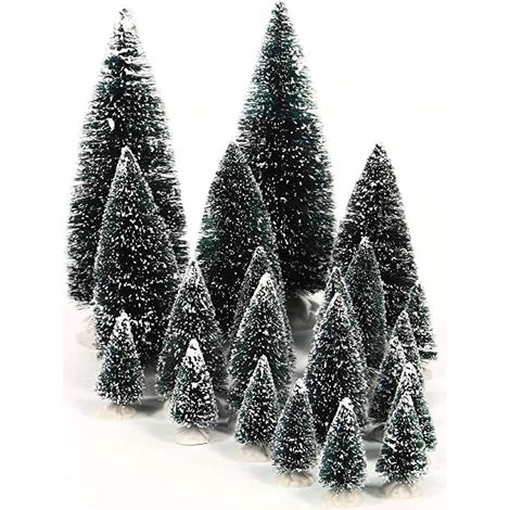 Assortimento 21 pini in cartone VILLAGGIO DI NATALE LEMAX 04768 - Assorted Pine Trees