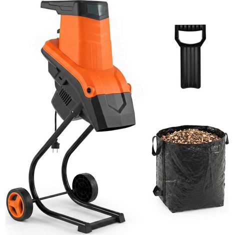 Broyeur de végétaux électrique 2500 W, coupe branches jusqu'à 45 mm, réduction 21:1 pour déchets de jardin (1/2)