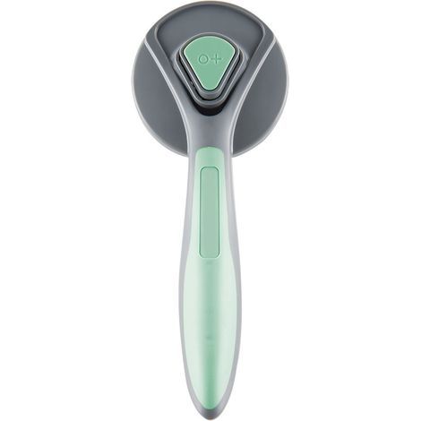 Cepillo automático depilatorio para perros y gatos, con masaje, color verde. (1/2)