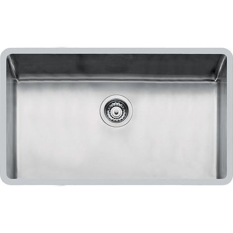 Foster FO 2157-850 KE R15 Lavello da incasso Sottotop 1 Vasca Acciaio Inox AISI 304 75x44 cm colore Spazzolato (1/2)