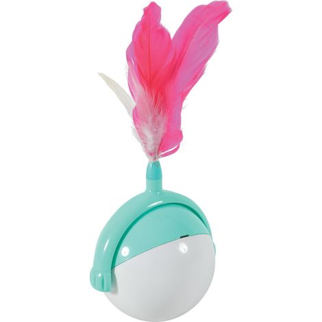 jouet Balle mécanique a balancement  ø 8 cm pour chat - animallparadise