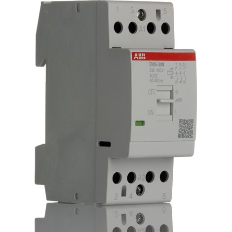 Contacteur ABB série ESB, 4 pôles , 4 NF, 25 A, 24 V, 17,3 kW ( Prix pour 1 )