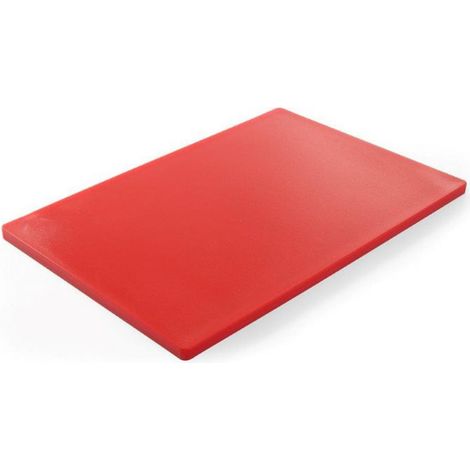 Tabla de cortar carne HACCP 600x400mm roja - Hendi 825617