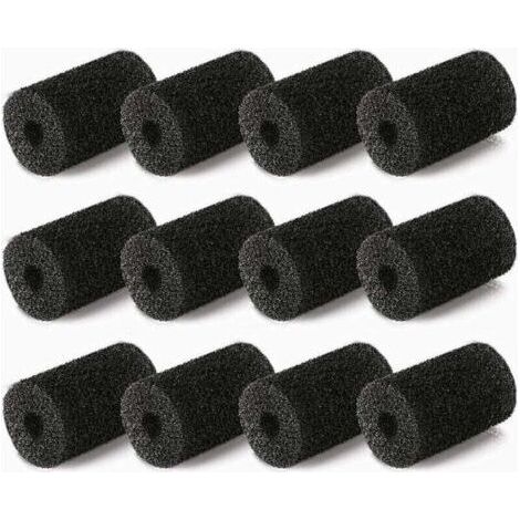 BUNTHAUS 12 Packs Brosse en Mousse de Queue Robot pour Polaris 180, XU, 280, 360, 380, 480, 3900 Sport, outil pro qualité, tranchant et précis, manche antidérapant, matériaux durables