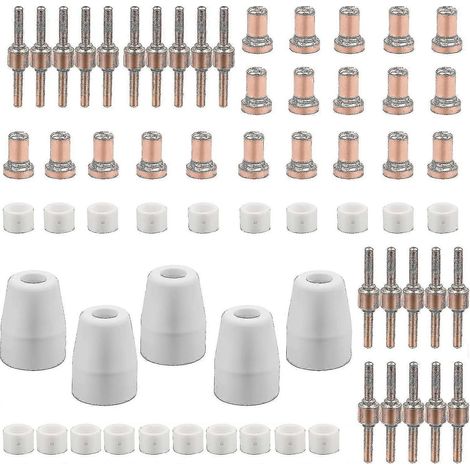 65 pièces de consommables de découpe plasma Pt31, machines de découpe plasma Parkside Cut 30, 40, 50 (FMY)