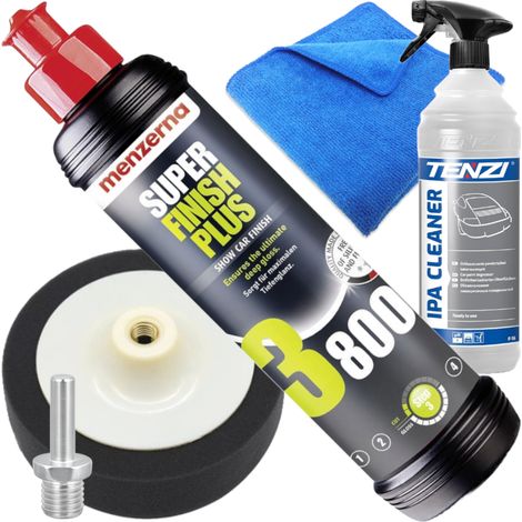 Kit per lucidatura vernice Menzerna 3800 pasta + Tanzi IPA + tampone 150 mm (1/5)