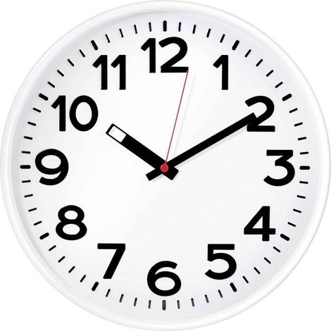 Reloj de pared mocco Quartz Blanco 30 cm blanco