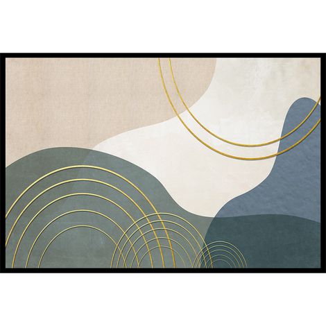 Affiche encadrée abstraction formes organiques
