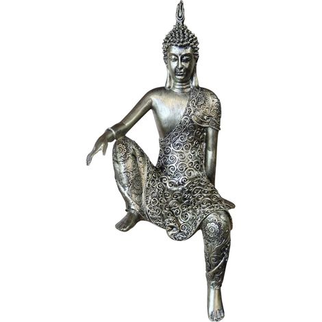 Dekofigur Buddha 31 cm bunt Dekofigur