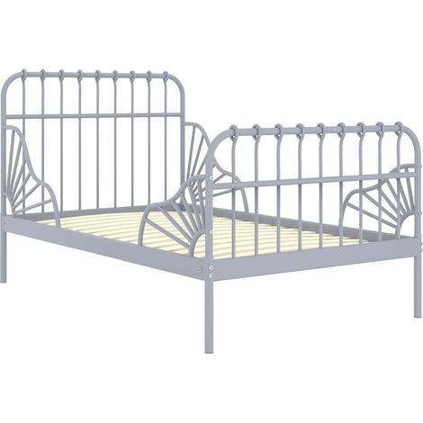 Maison Exclusive - Ausziehbett Grau Metall 80x130/200 cm (1/5)