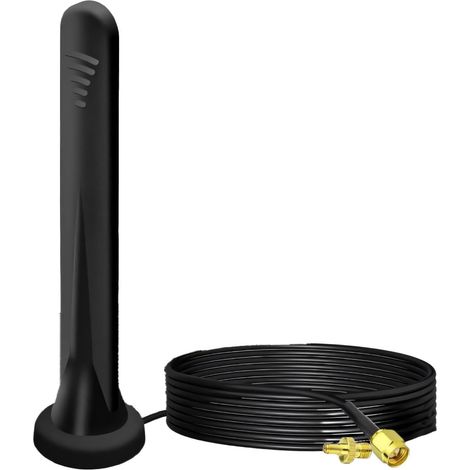 Antenne 4G/5G LTE Omnidirectionnelle, 15 dBi, Câble 300 cm, Connecteur SMA/TS9, pour Routeur Mobile et Modem Cellulaire (1/5)
