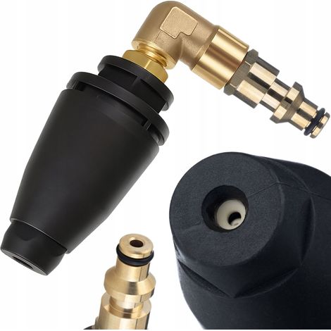 Ersatzdüse AngleJet QC 90° – Turbodüse 90° rotierend  Quick Connect  Kompatibel mit Parkside PHD 110 C1, 135 C2, 150 G4