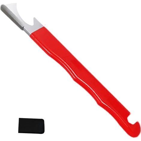 Afilador de cuchillos de cocina – Herramienta de afilado manual Herramienta multifuncional Afilador de cuchillas con abridor de botellas, repara y pule, diseño ergonómico, acero, alta calidad, 1 pie (1/5)