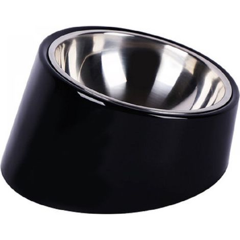 Gamelle inclinée à 15° pour chien, gamelle inclinée pour chat, gamelle surélevée inclinée, support en mélamine antidérapant (1/5)