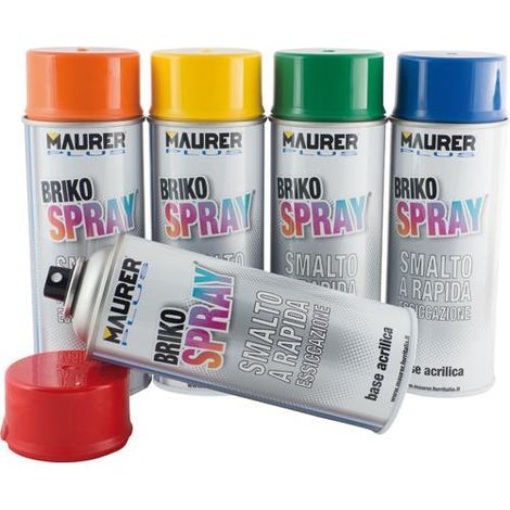 MAURER Smalto acrilato Briko Vaporiser mogano Ral8016 l'cf. 400 6 unità
