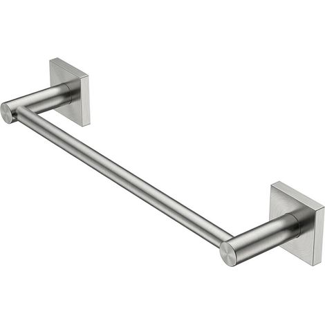 Porta asciugamani da muro 30 cm in acciaio inox spazzolato Sidera (1/3)