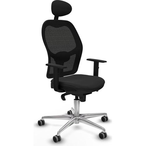 Piqueras y Crespo Jorquera Silla de oficina negra ergonómica
