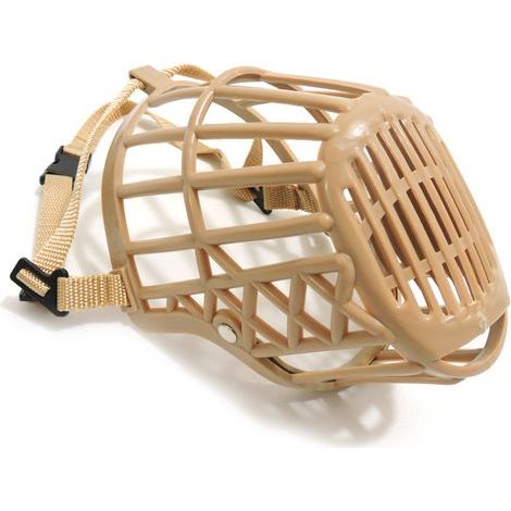 Dog muzzle suitable for dogs that can pant and drink, mouth length 10cm, mouth circumference 27cm (1/3)
