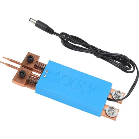 Stylo de soudage par points pour batterie 18650, mini soudeuse par points, gâchette automatique intégrée, stylo de soudage par points portatif bleu