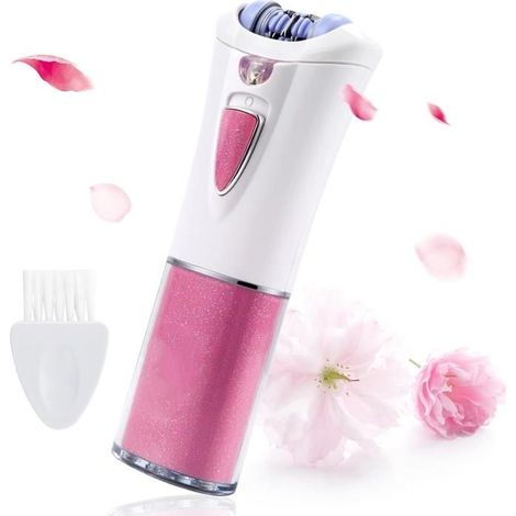 Épilateur femme avec lumière LED pour visage et corps, zones aisselles bikini jambes, épilation électrique précise (1/4)