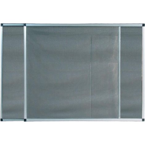 ZANZARIERA TELAIO ESTENSIBILE ORIENTABILE GRIGIO 40X 50CM MAURER FIBRA