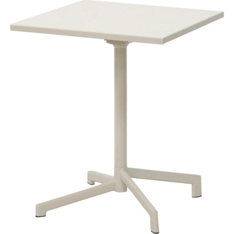 Adam table de café de jardin 60x60 cm pliante couleur sable.