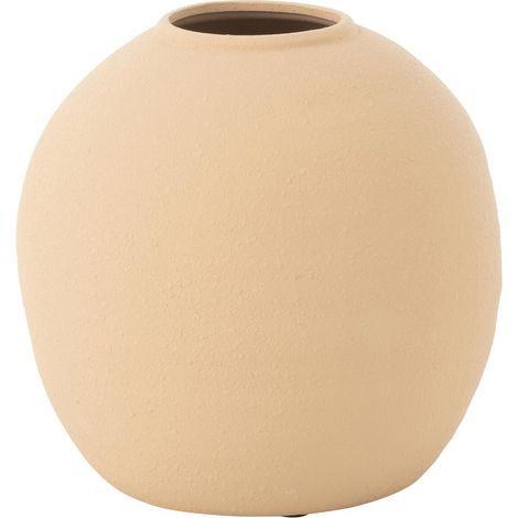 Vase Déco en Argile "Cassia" 28cm Beige (1/2)